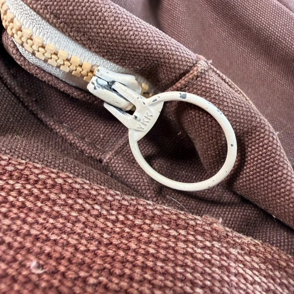 Lands' End Square Rigger Brown Canvas Durable Classic Flap Front Messenger Bag